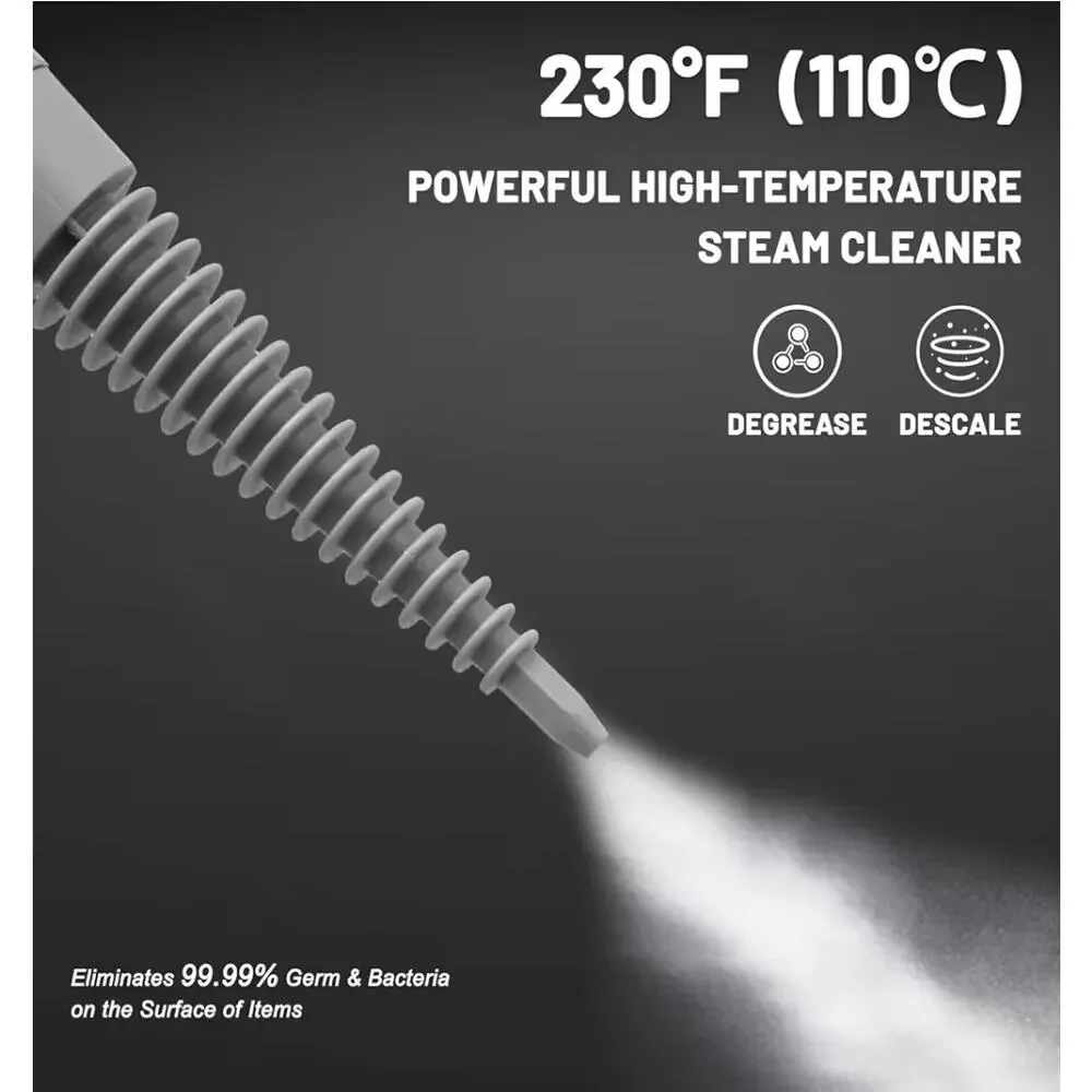 Handheld Steam Cleaner, Pressurized Multi-Surface Steam Shot with 13 Accessories